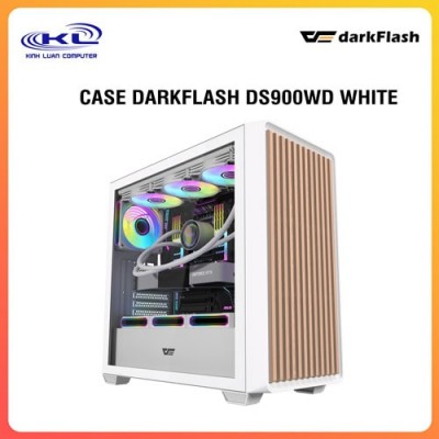 CASE MÁY TÍNH DARKFLASH DS900WD WHITE( NO FAN)