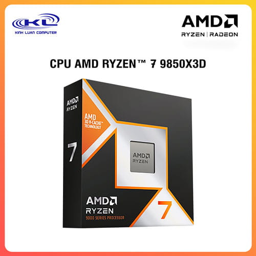 CPU AMD Ryzen 7 9850X3D (4.7GHz up to 5.6GHz | 8 Nhân | 16 Luồng | Socket AM5) CPU AMD Ryzen 7 9850X3D (4.7GHz up to 5.6GHz | 8 Nhân | 16 Luồng | Socket AM5)