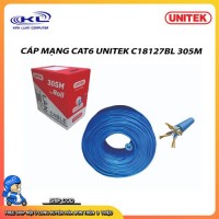 Cáp mạng UNITEK CAT6 UTP 0.5CCA C18127BL 305m( Blue)
