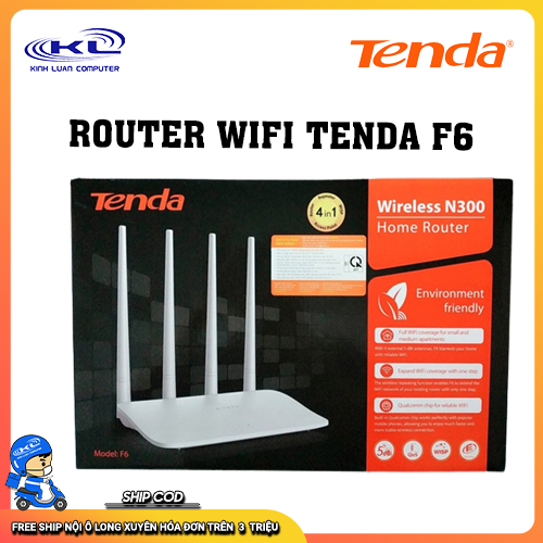 Tenda F6 - Router WiFi chuẩn N 300Mbps Tenda F6 - Router WiFi chuẩn N 300Mbps
