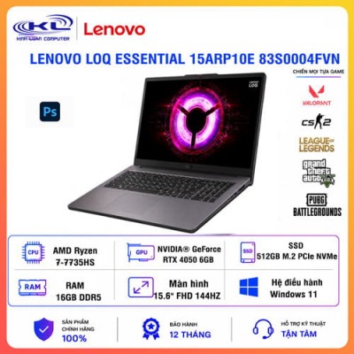 Laptop Lenovo LOQ Essential 15ARP10E 83S0004FVN Laptop Lenovo LOQ Essential 15ARP10E 83S0004FVN