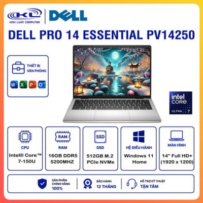 LAPTOP DELL PRO 14 ESSENTIAL PV14250 LAPTOP DELL PRO 14 ESSENTIAL PV14250