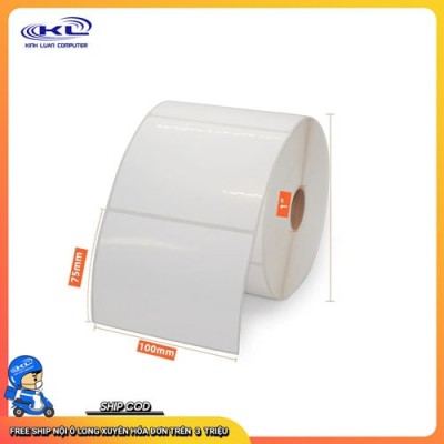 Giấy in tem decal nhiệt 100x75mm