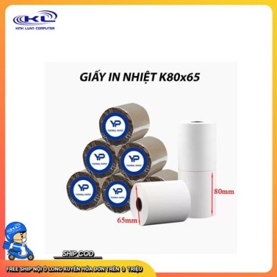 Giấy in nhiệt K80x65 
