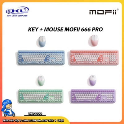Bộ bàn phím chuột không dây Mofii 666 pro