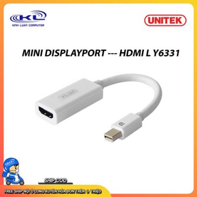 MINI DISPLAYPORT -> HDMI UNITEK Y-6331