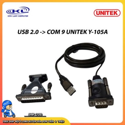 USB 2.0 -> COM 9 UNITEK (Y-105A)