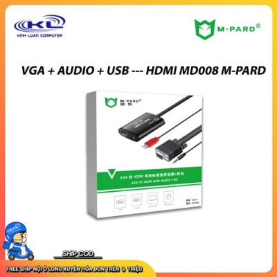 VGA + Audio + USB ->HDMI M-Pard (MD008)