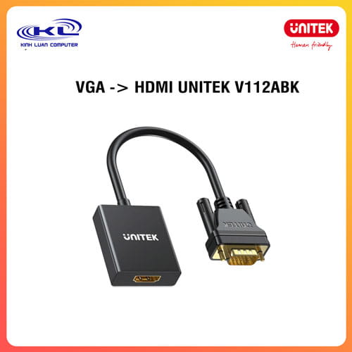 VGA -> HDMI UNITEK V112ABK VGA -> HDMI UNITEK V112ABK
