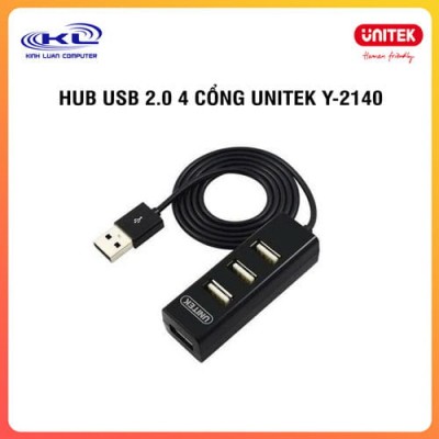Hub USB 2.0 4 cổng UNITEK Y-2140 Hub USB 2.0 4 cổng UNITEK Y-2140