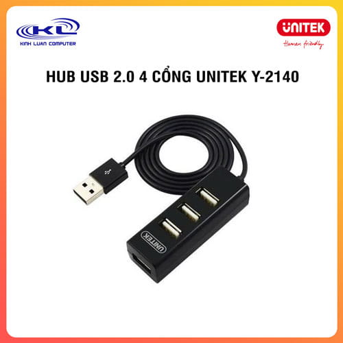 Hub USB 2.0 4 cổng UNITEK Y-2140 Hub USB 2.0 4 cổng UNITEK Y-2140