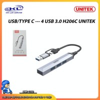 Hub USB /Type-C -> USB UNITEK H206C