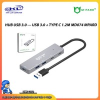 HUB USB 3.0 --- USB 3.0 + TYPE C 1.2M MD074 MPARD