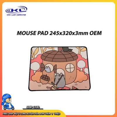 MOUSE PAD 245x320x3mm OEM